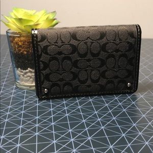 NWOT Coach Card Holder in Black